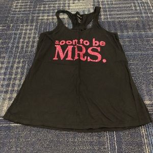Soon To Be Mrs. racerback tank top.